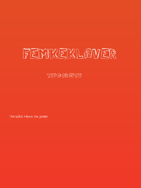 femkeklaver Poster