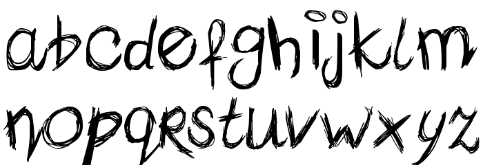 femkeklaver Font LOWERCASE
