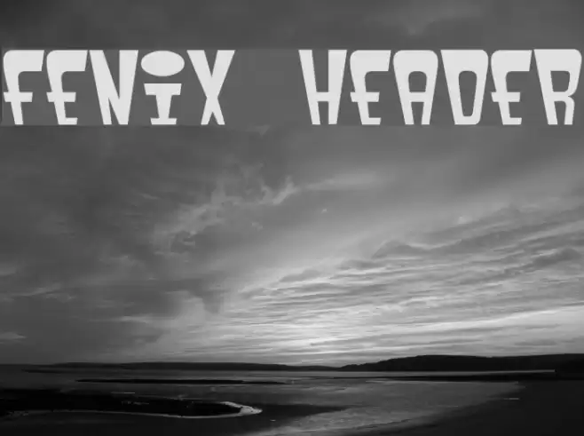 fenix header Schriftart examples