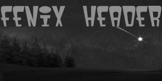 fenix header Schriftart examples