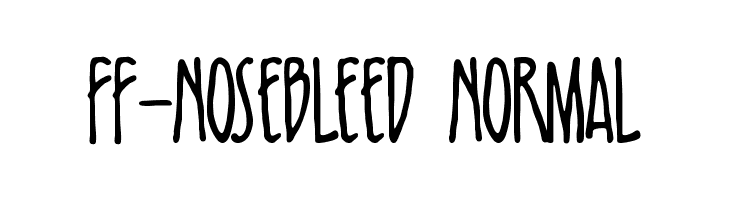 FF-Nosebleed Normal  フリーフォントのダウンロード