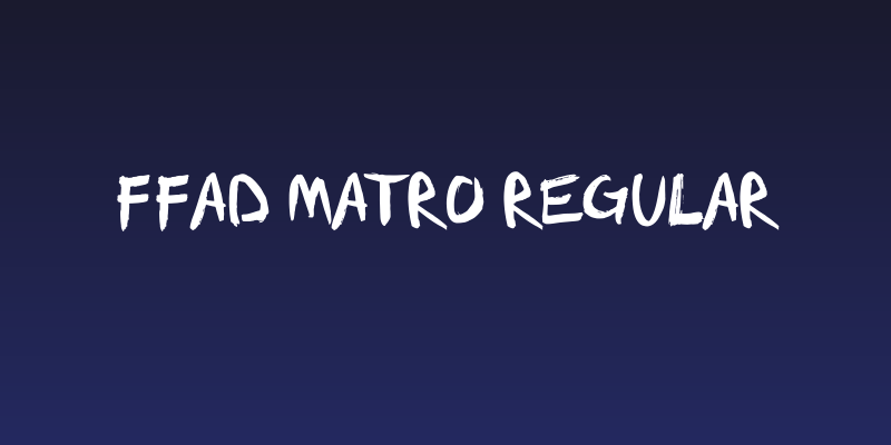 FFAD Matro Regular Social Header