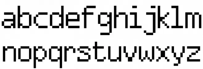 FFF Agent Condensed Font LOWERCASE