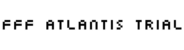 FFF Atlantis Trial  baixar fontes gratis