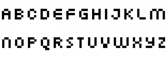 FFF Atlantis Trial Schriftart Kleinbuchstaben
