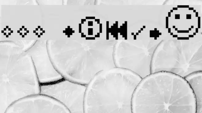 FFF Extras Font examples