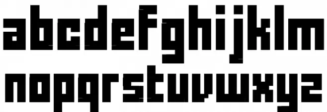 FFF Forward 字体 小写