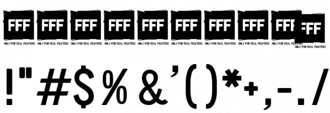 FFF Light Font OTHER CHARS