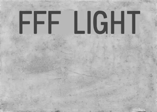 FFF Light Font examples