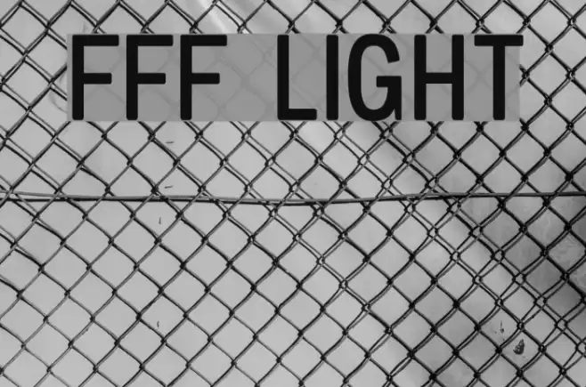 FFF Light Font examples