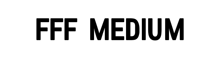 FFF Medium  Frei Schriftart Herunterladen