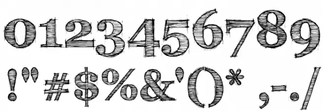 FFF Tusj Bold फ़ॉन्ट अन्य घर का काम