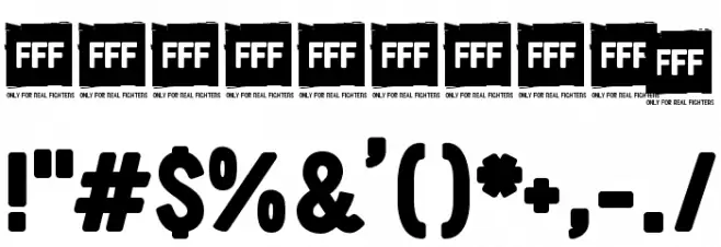 FFF Ultra Font OTHER CHARS