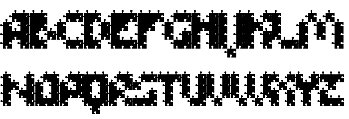 FFUPuzzle Font LOWERCASE