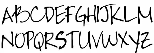 FG Jayne Print Schriftart Groß