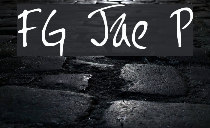 FG Jayne Print Font examples