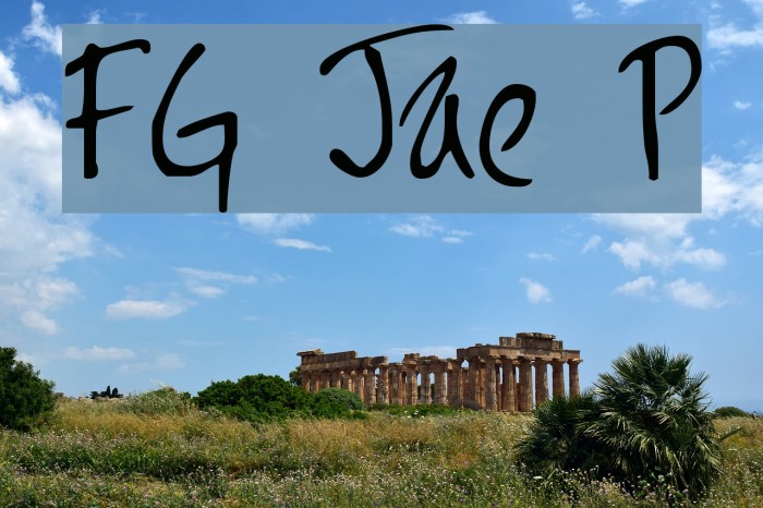 FG Jayne Print Font examples