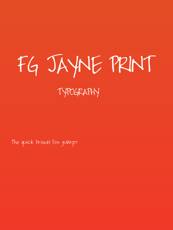 FG Jayne Print Poster