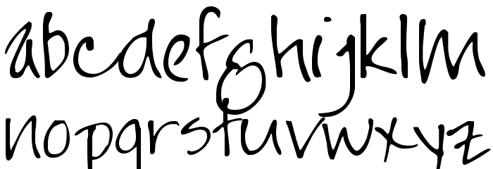 FG Jayne Print Font LOWERCASE