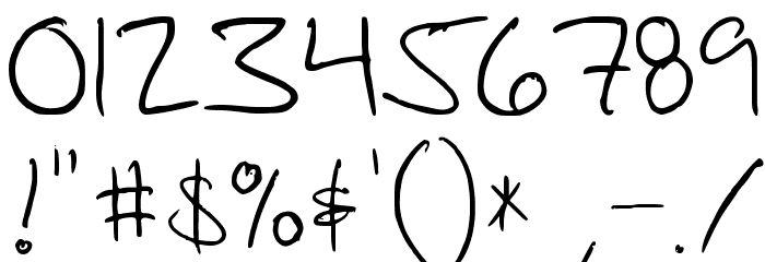 FG-ballpoint Font OTHER CHARS