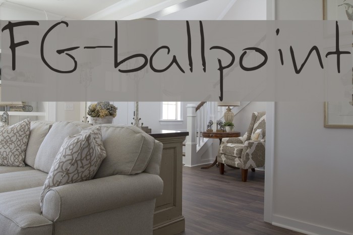FG-ballpoint Font examples