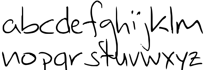 FG-ballpoint Font LOWERCASE