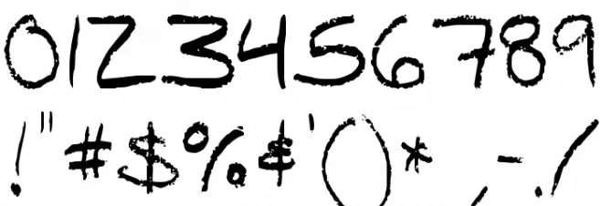 FG-pencil Font OTHER CHARS