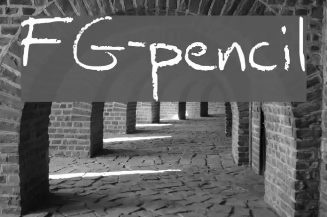 FG-pencil Font examples