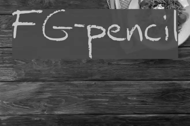 FG-pencil Font examples