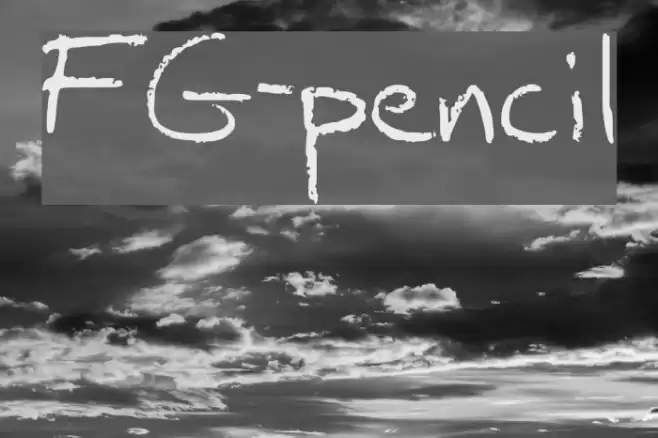 FG-pencil Font examples