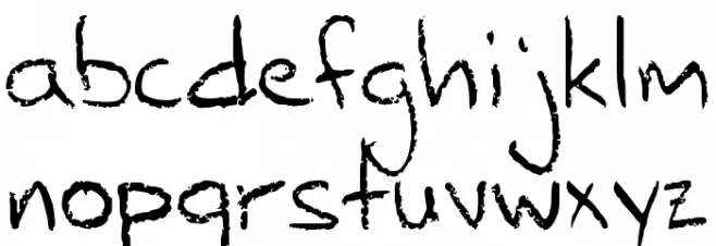 FG-pencil Caratteri MINUSCOLO
