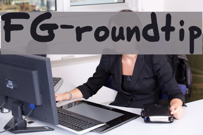 FG-roundtip Font examples