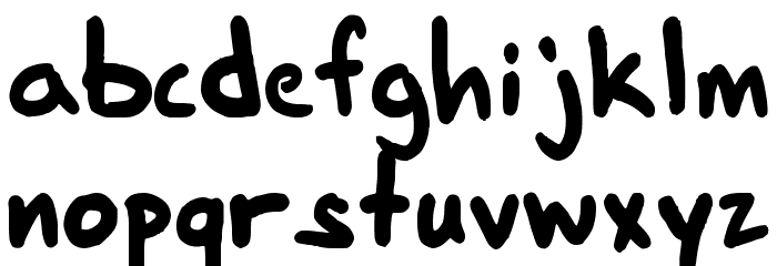 FG-roundtip Font LOWERCASE