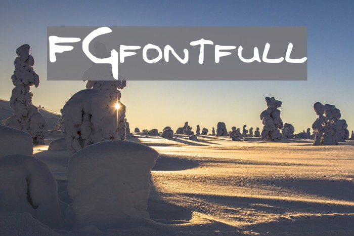 FGfontfull Font examples