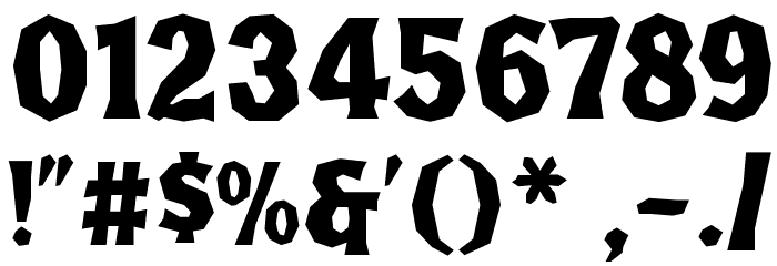FHA Broken Gothic Kond NC Font OTHER CHARS