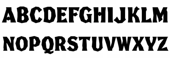 FHA Broken Gothic Kond NC Fonte MAIÚSCULAS