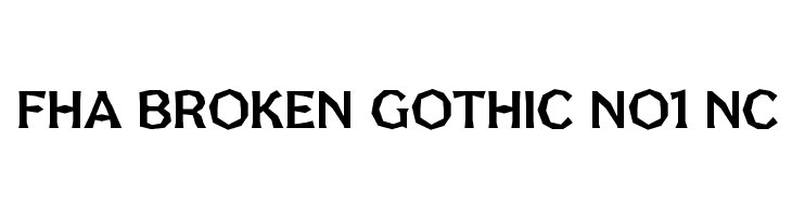 FHA Broken Gothic No1 NC  Fuentes Gratis Descargar
