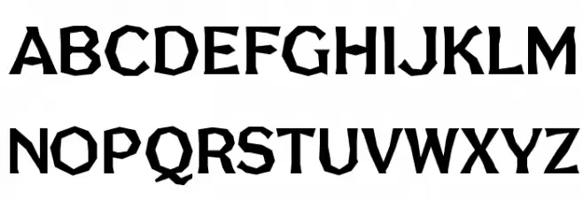 FHA Broken Gothic No1 NC Font UPPERCASE