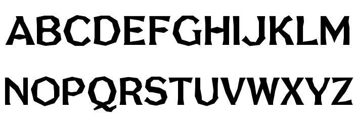 FHA Broken Gothic No1 NC Font LOWERCASE