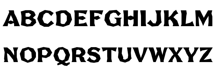 FHA Broken Gothic No2 NC Font LOWERCASE