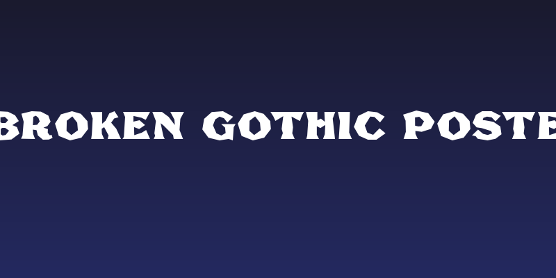 FHA Broken Gothic Poster NC Social Header