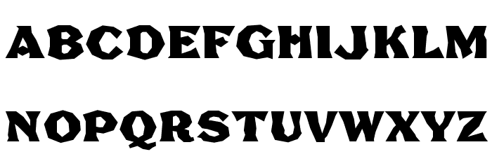 FHA Broken Gothic Poster NC Font LOWERCASE