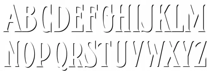 FHA Condensed French Shade NC Schriftart Groß