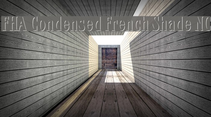 FHA Condensed French Shade NC Font examples