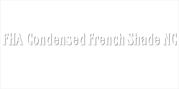 FHA Condensed French Shade NC Logo