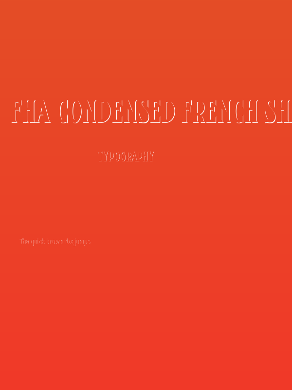 FHA Condensed French Shade NC Poster