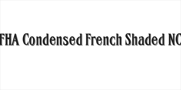 FHA Condensed French Shaded NC Logo