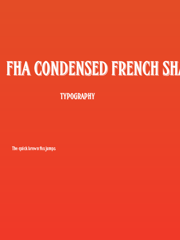FHA Condensed French Shaded NC Poster
