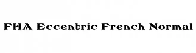FHA Eccentric French Normal  Fuentes Gratis Descargar