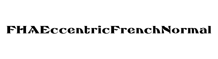 FHA Eccentric French Normal  baixar fontes gratis